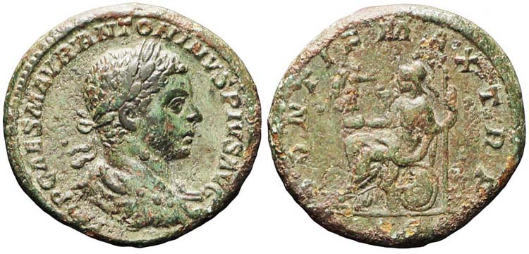 Roma, Elagabalo, Asse, 219, AE ... 