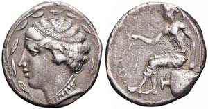Bruttium, Terina, Didracma, 440-425 a.C., Ag ... 
