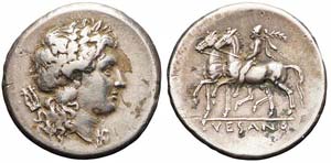 Campania, Suessa Aurunca, Didracma, 313-268 ... 