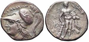 Lucania, Herakleia, Didracma, 276-250 a.C., ... 