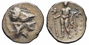 Lucania, Herakleia, Didracma, 281-278 a.C., ... 