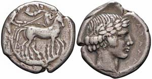 Sicilia, Katane, Tetradracma, 425 a.C., Ag ... 