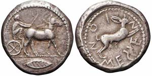 Sicilia, Messana, Tetradracma, 465-462 a.C., ... 