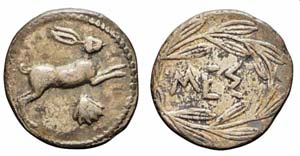 Sicilia, Messana, Litra, 420-413 a.C., Ag ... 