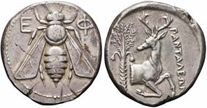 Ionia, Efeso, Tetradracma, 350-340 a.C., Ag ... 