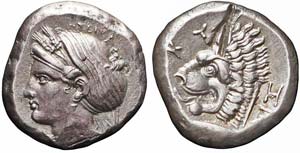 Misia, Cyzico, Tetradracma, 390-330 a.C., Ag ... 