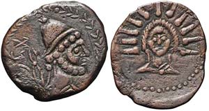 Iberia, Malaca, Asse, 100-27 a.C., AE ... 