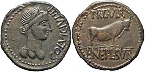 Iberia, Celsa, AE, 44-36 a.C., AE (14.57g x ... 