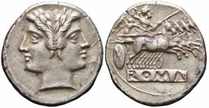 Romano Campane, Roma, Didracma, 225-212 ... 