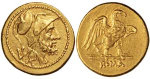 Roma, 60 Assi, 211 a.C., Au (3.35g x 16mm); ... 