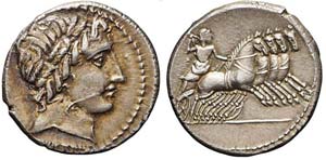 Roma, Denario, 86 a.C., Ag (3.95g x 20mm); ... 