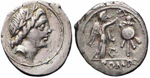 Roma, Quinario, 81 a.C., Ag (1.88g x 16mm); ... 