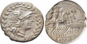 Roma, Cn. Gellius, 138 a.C., Ag (4.00g x ... 