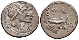 Roma, Mn. Fonteius, Denario, 108-107 a.C., ... 