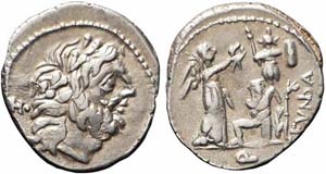 Roma, C. Fundanius, Quinario, 101 a.C., Ag ... 