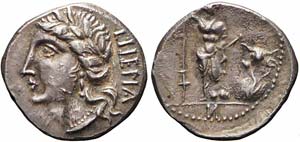 Guerre Sociali, Bovianum, Denario, 89 a.C., ... 