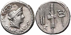 Roma, C. Norbanus, Denario, 83 a.C., Ag ... 