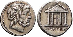 Roma, M. Volteius M.f., Denario, 78 a.C., Ag ... 