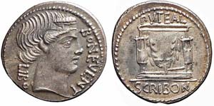 Roma, L. Scribonius Libo, Denario, 62 a.C., ... 