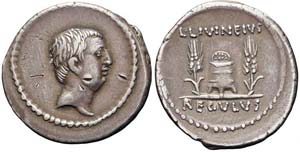 Roma, L. Livineius Regulus, Denario, 42 ... 