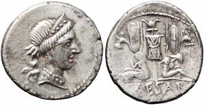 Spagna, C. Iulius Caesar, Denario, 46-45 ... 