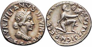 Roma, Augusto, Denario, 19 a.C., Ag (3,89g x ... 