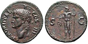 Roma, Agrippa (coniato da Caligola), Asse, ... 