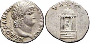 Roma, Nerone, Denario, 65-66, Ag (3,45g x ... 