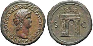 Roma, Nerone, Sesterzio, 64, AE (29,94g x ... 