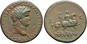 Lione, Nerone, Sesterzio, 65, AE (24,39g x ... 
