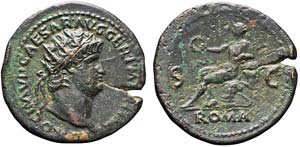 Roma, Nerone, Dupondio, 65, AE (14,57g x ... 