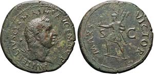 Roma, Vitellio, Sesterzio, 69, AE (33,40g x ... 
