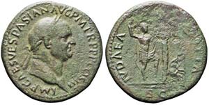 Roma, Vespasiano, Sesterzio, 71, AE (24,71g ... 