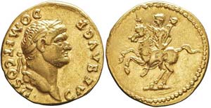 Roma, Domiziano, Aureo, 73-75, Au (7,15g x ... 