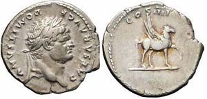 Roma, Domiziano, Denario, 76, Ag (3,39g x ... 