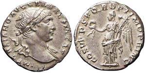 Roma, Traiano, Denario, 103-111, Ag (3,17g x ... 