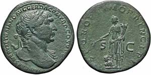 Roma, Traiano, Sesterzio, 104-111, AE ... 