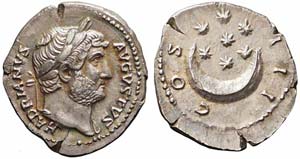 Roma, Adriano, Denario, 125-128, Ag (3,21g x ... 