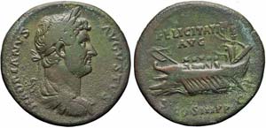 Roma, Adriano, Sesterzio, 117-138, AE ... 