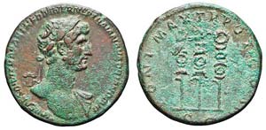 Roma, Adriano, Asse, 118, AE (9,39g x 26mm); ... 