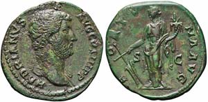 Roma, Adriano, Asse, 117-138, AE (12,24g x ... 