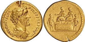 Roma, Antonino Pio, Aureo, 140-144, Au ... 