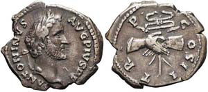 Roma, Antonino Pio, Denario, 139, Ag (3,09g ... 