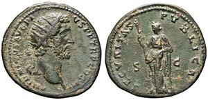 Roma, Antonino Pio, Dupondio, 140-144, AE ... 