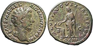 Roma, Marco Aurelio, Sesterzio, 162-163, AE ... 
