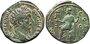 Roma, Marco Aurelio, Sesterzio, 171-172, AE ... 
