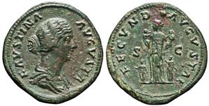 Roma, Faustina II, Sesterzio, 161-176, AE ... 