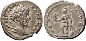 Roma, Settimio Severo, Denario, 200-201, Ag ... 