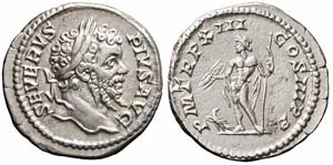 Roma, Settimio Severo, Denario, 205, Ag ... 