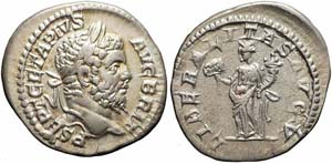 Roma, Geta, Denario, 210-212, Ag (3,24g x ... 
